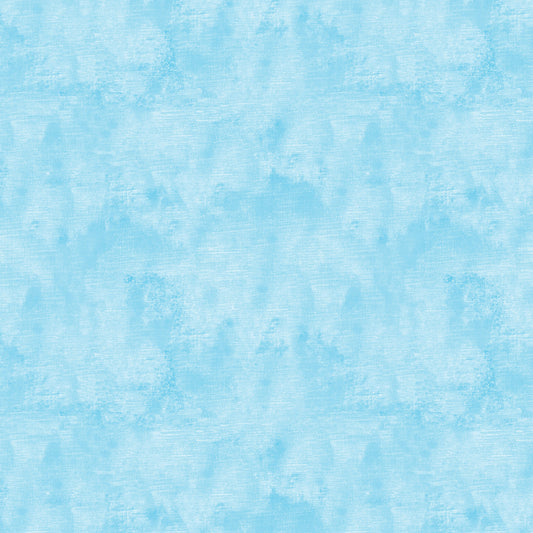 Chalk Texture 9488-05 is a light blue cotton fabric with a mottled tone on tone texture with lightly brushed markings.