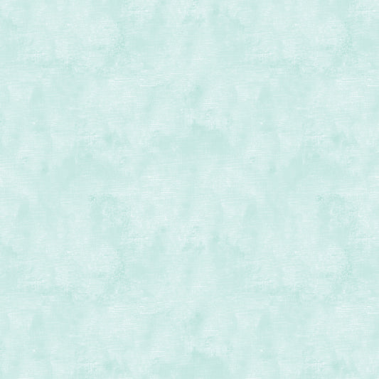 Chalk Texture 9488-82 is a light aqua cotton fabric with a mottled tone on tone texture with lightly brushed markings.