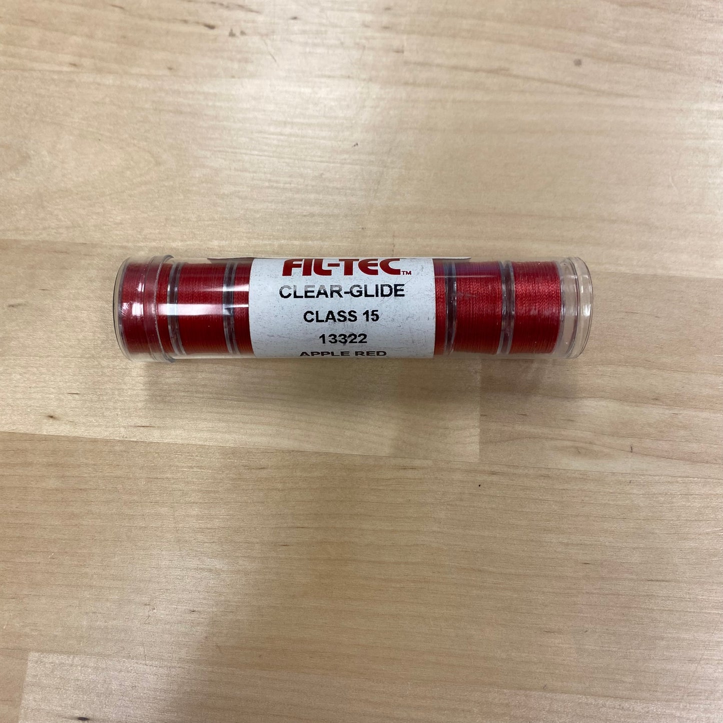 Fil-Tec Clear-Glide Class 15 Prewound Bobbins - Apple Red, pack of 10