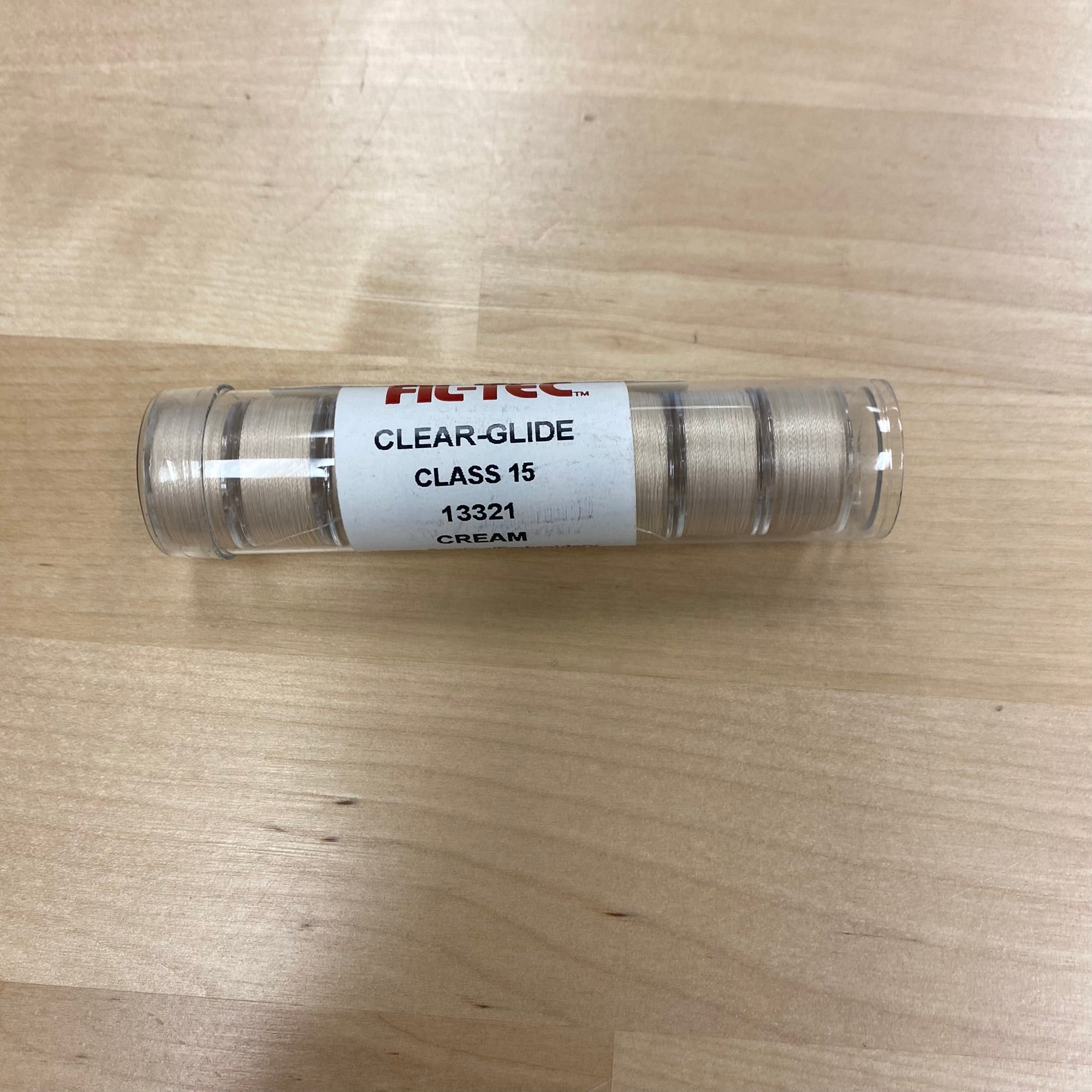 Fil-Tec Clear-Glide Class 15 Prewound Bobbins - Cream, pack of 10
