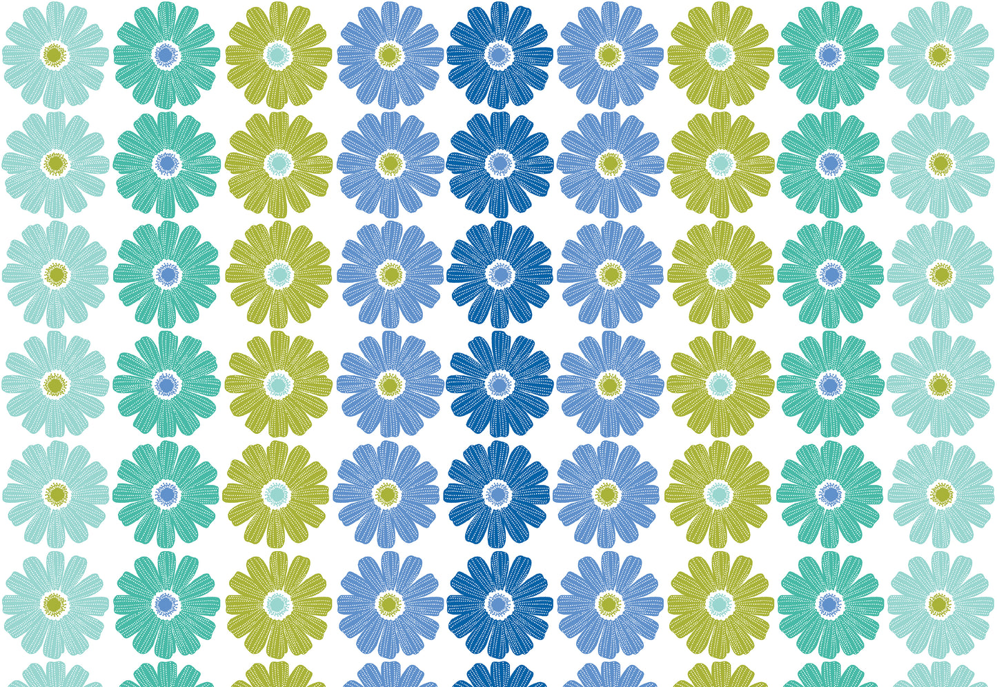 Daisy Ombre Stripe - Blue/Multi (13378-55) End of Bolt