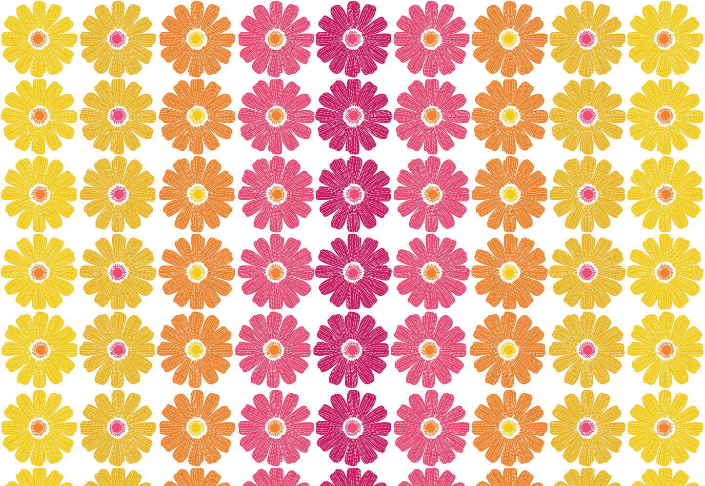 Daisy Ombre Stripe - Pink/Multi (13378-22) End of Bolt
