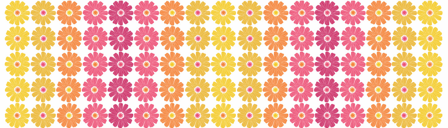 Daisy Ombre Stripe - Pink/Multi (13378-22) End of Bolt