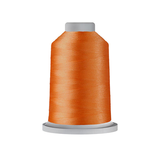 Glide trilobal polyester 40 wt. thread in Mango Smoothie - 50651 ; Photo shows orange spool of thread.