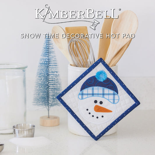 It's Snow Time Decorative Hot Pad - Kimberbell Digital Dealer Exclusives