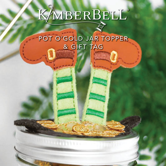 Pot 'O Gold Jar Topper and Gift Tag - Kimberbell Digital Dealer Exclusives
