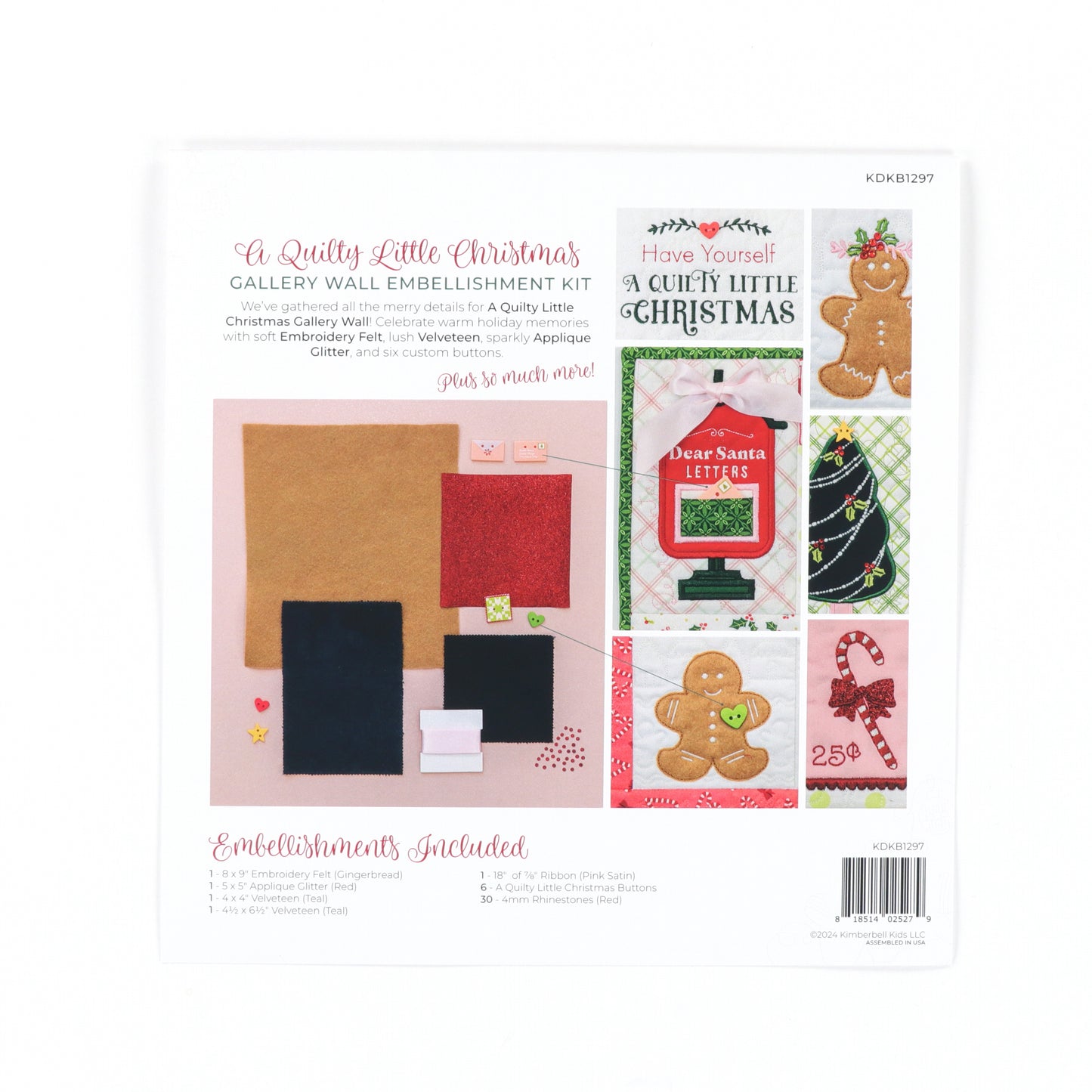 Quilty Little Christmas Embellishment Kit KDKB1297