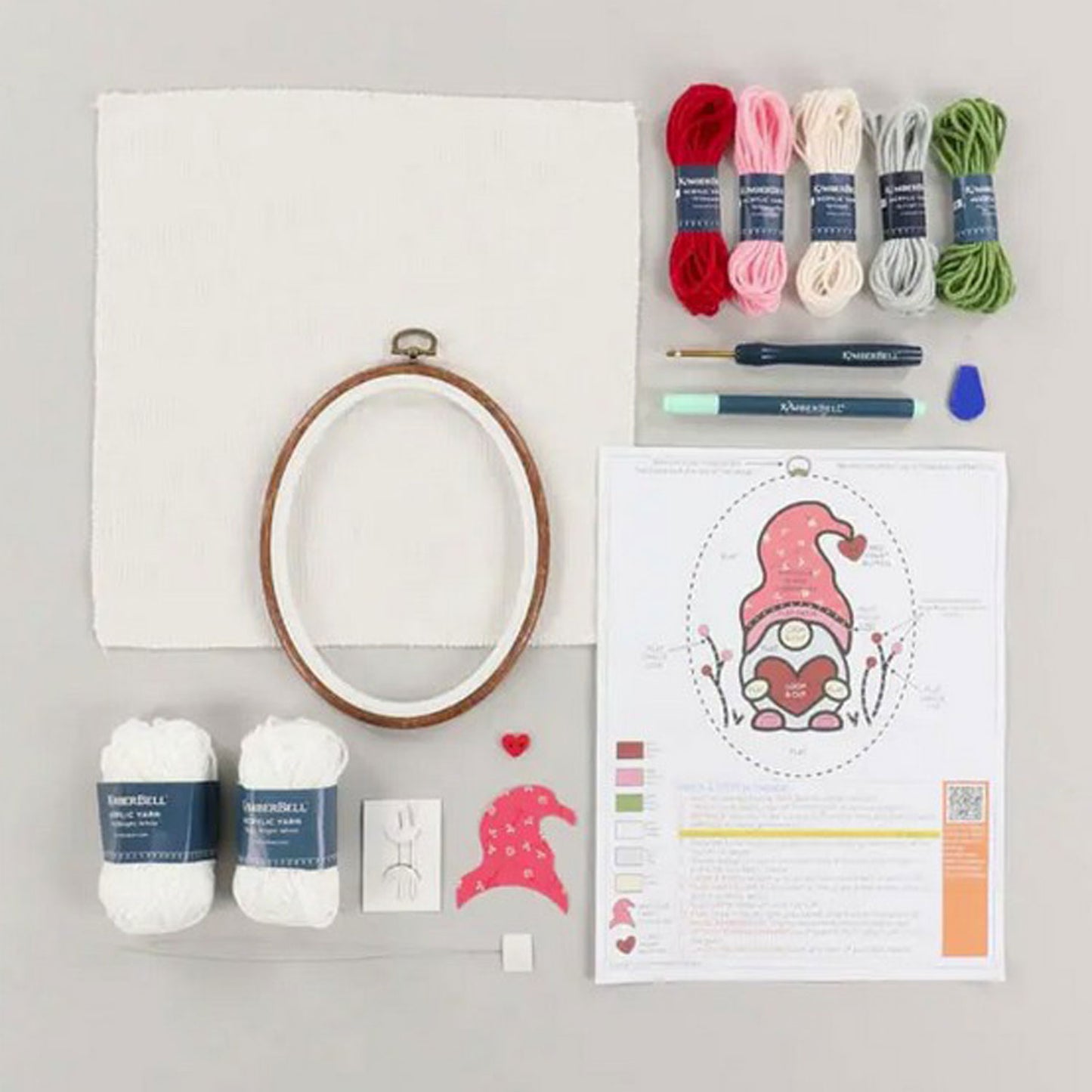 Punch Needle Embroidery Kit: Be My Gnomie? (KPNK1012)