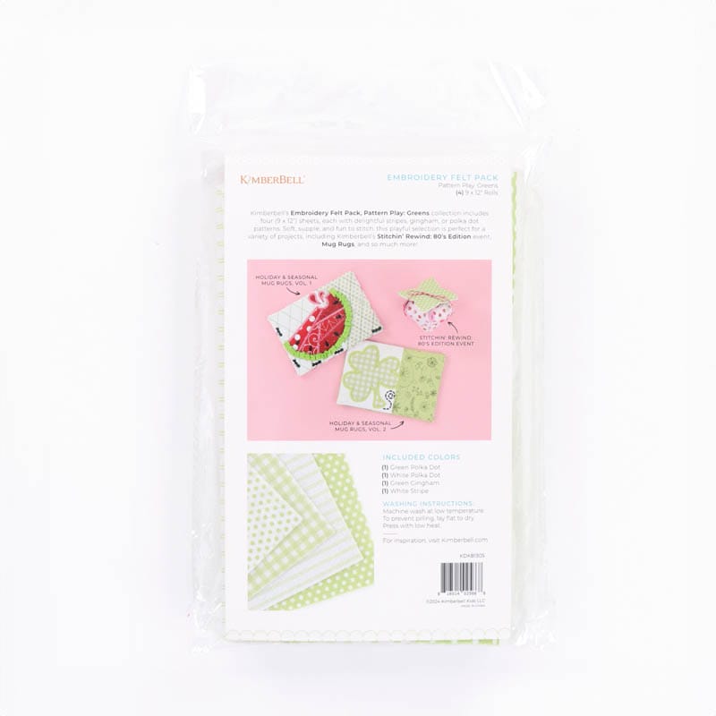 Embroidery Felt Pack - Pattern Play Greens (KDKB1305)