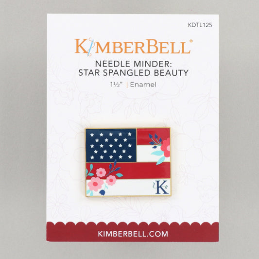 Kimberbell Needle Minder KDTL125 packaging with American flag design on a gray background
