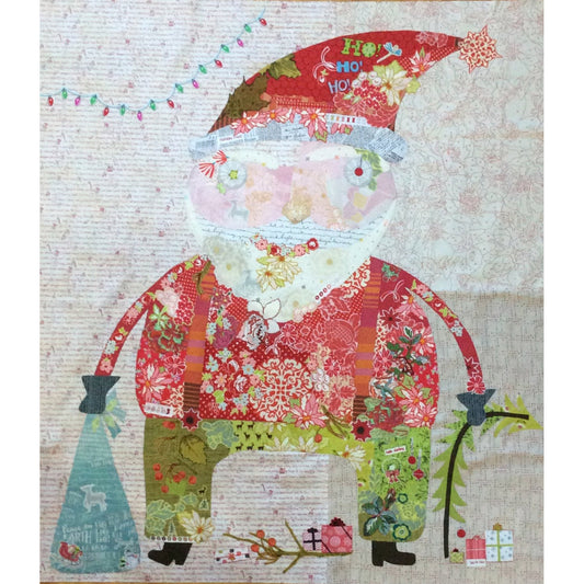 Create a festive masterpiece to spread holiday cheer with the Nick Collage Pattern by Laura Heine! The photo shows the completed project.