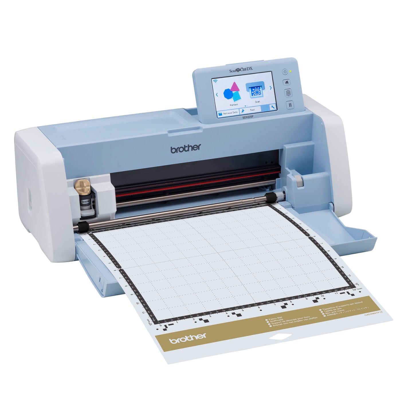 Brother SDX225F cutting machine with a white background