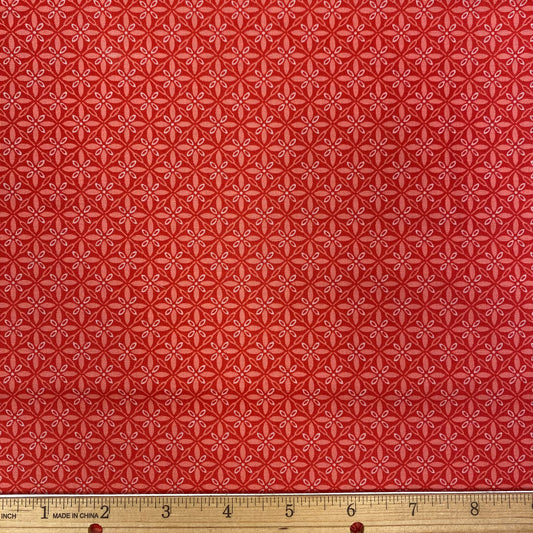 Tufted Stars - Red/Coral End of Bolt