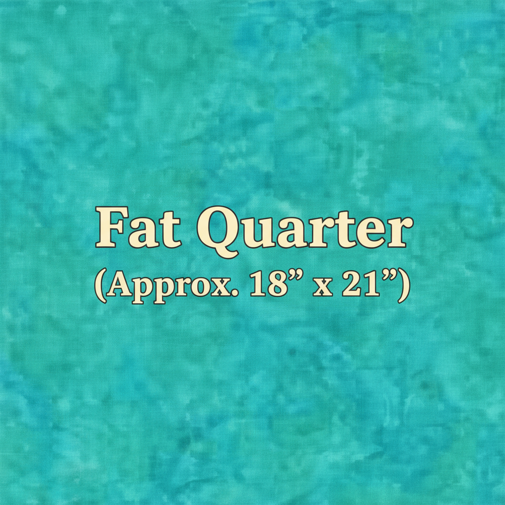 Batik Textiles Watercolor Turquoise (5562) — Fat Quarter (Approx. 18" x 21")
