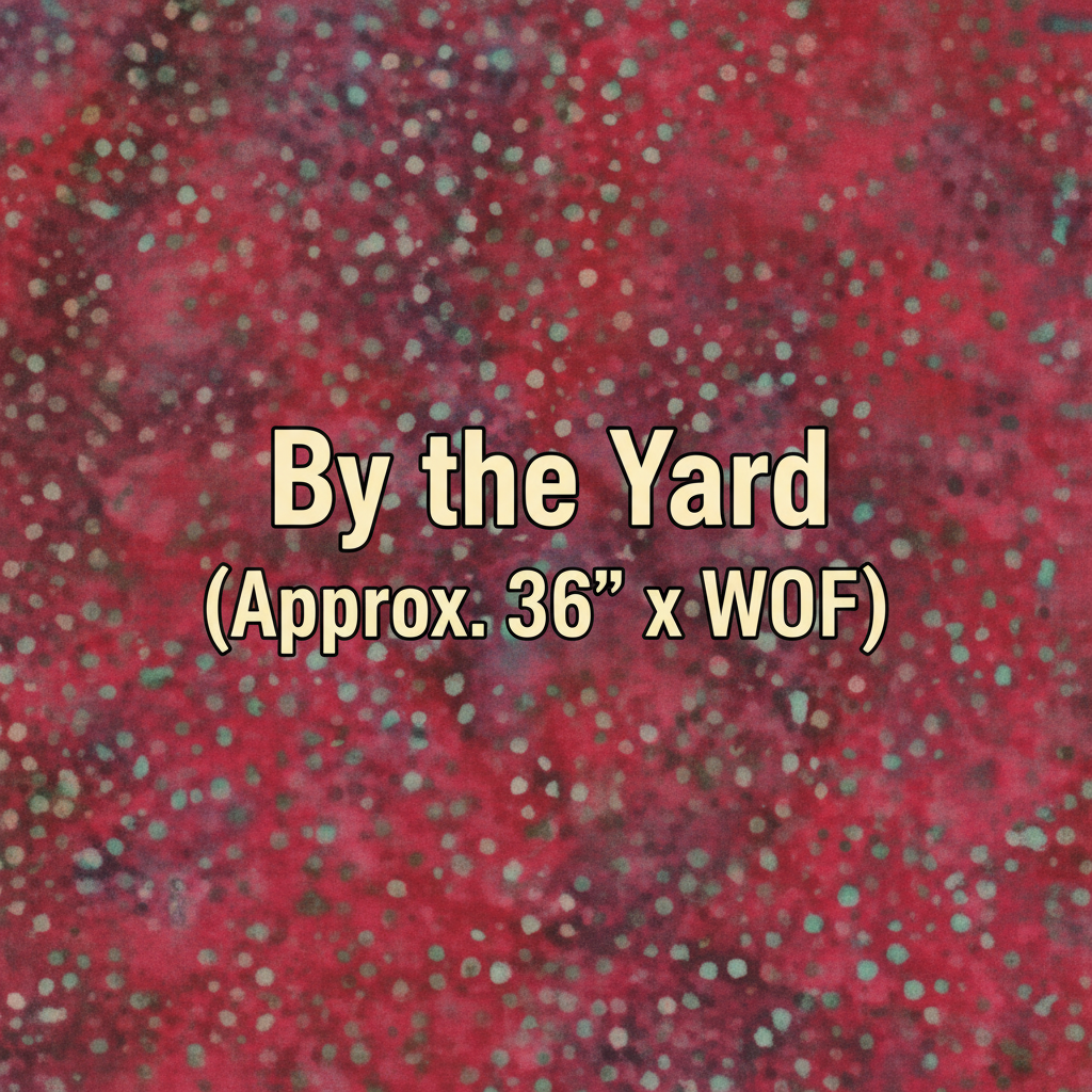 Batik Textiles Dots Red/Multi (5561) — By the Yard (Approx. 36" x WOF)