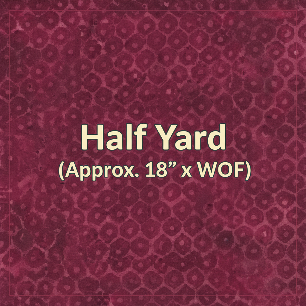 Batik Textiles Honeycomb Cranberry (5560) — Half Yard (Approx. 18" x WOF)