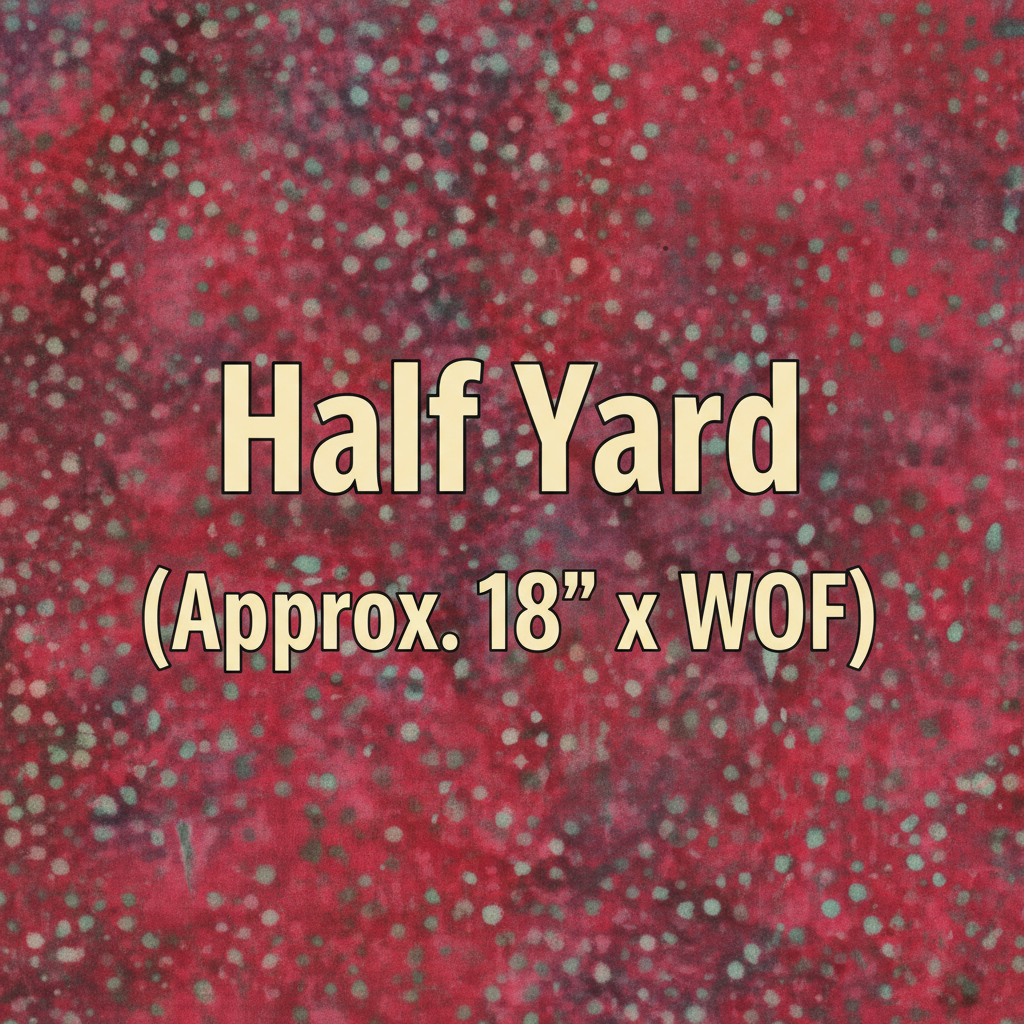 Batik Textiles Dots Red/Multi (5561) — Half Yard (Approx. 18" x WOF)