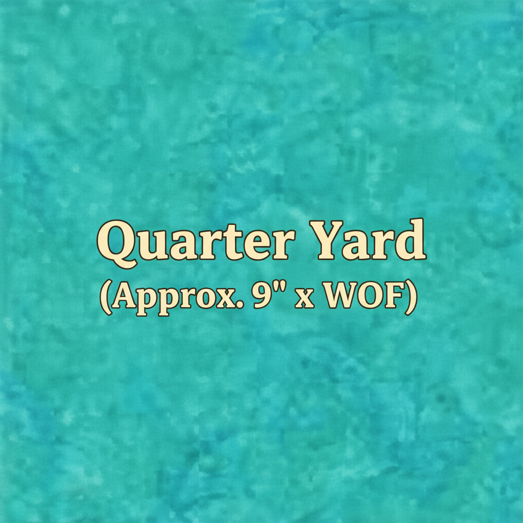 Batik Textiles Watercolor Turquoise (5562) — Quarter Yard (Approx. 9" x WOF)