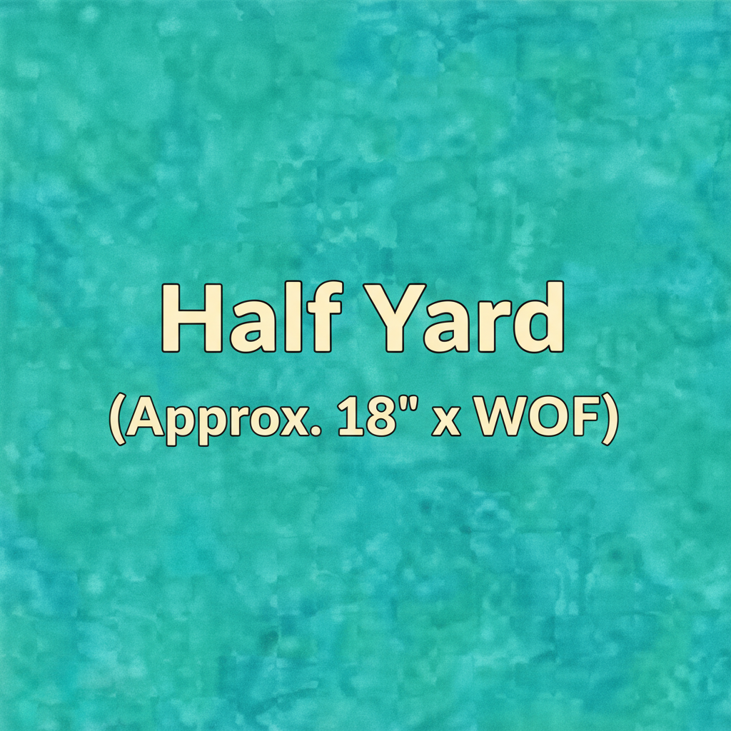 Batik Textiles Watercolor Turquoise (5562) — Half Yard (Approx. 18" x WOF)