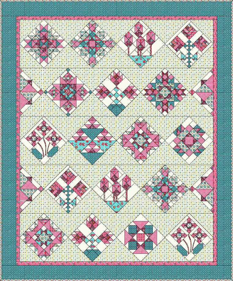 Botanic Quilt Botanical Gardens Quilt Class — Virtual & In-Person | Stitcher's Joy ...
