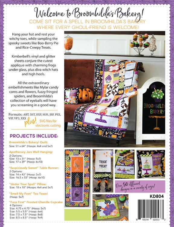 Broomhildas Bakery Feature Quilt Pattern Kd804 Sewing Patterns