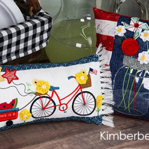 Bench Buddies is the petite pillow series designed by Kimberbell to beautifully match the popular Bench Pillow patterns. Bench Buddies: May, June, July, Aug (KD575) - From birdhouses and baskets to flowers and frogs, the second set capture the wonder of the year’s warmest months including blooming flowers, high flying kites, birdhouses, and patriotic holidays.