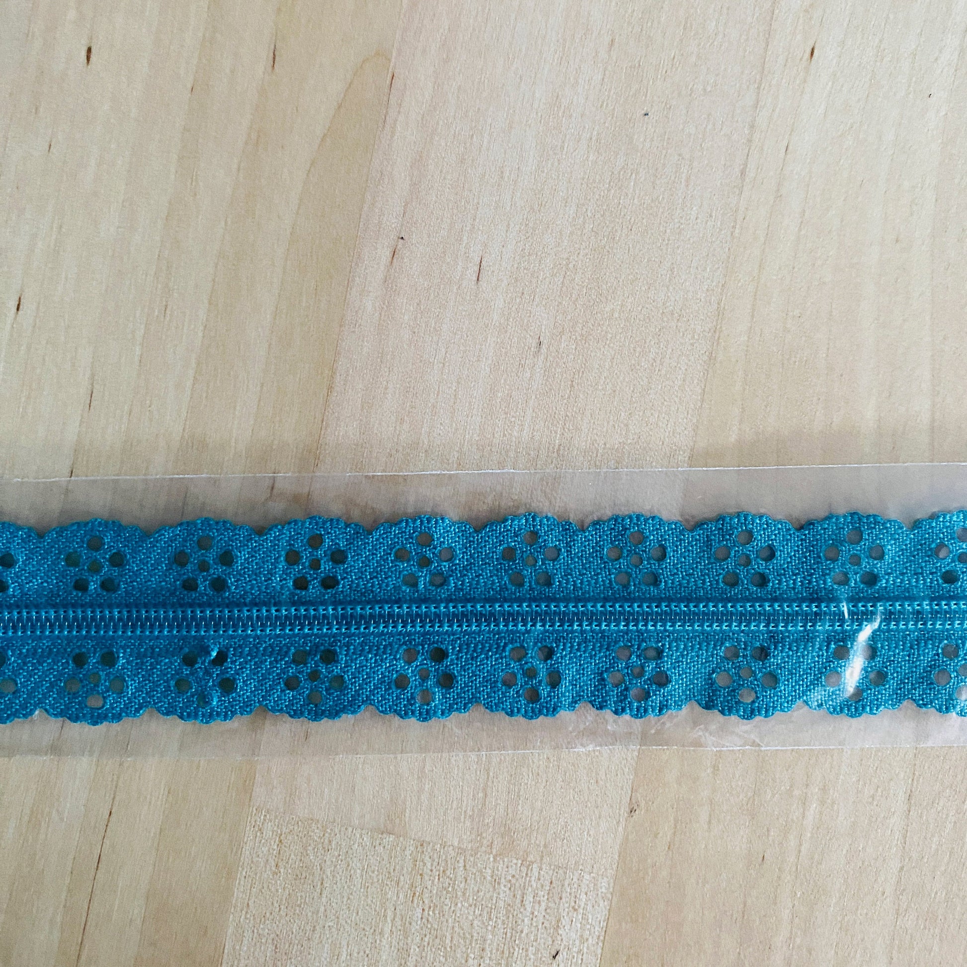 Lace Zippers 14 By Kimberbell Deep Sea Blue Embellishments & Trims