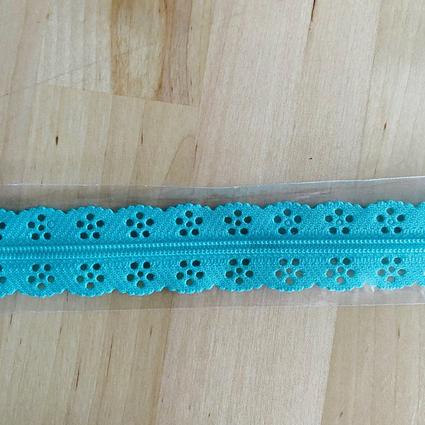 Lace Zippers 14 By Kimberbell Robins Egg Blue Embellishments & Trims