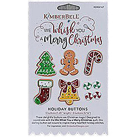 We Whisk You a Merry Christmas Button (KDKB167) by Kimberbell are pure Christmas magic! Designed to match the We Whisk You a Merry Christmas quilt, this darling button set is sure to inspire many heartfelt holiday stitches.