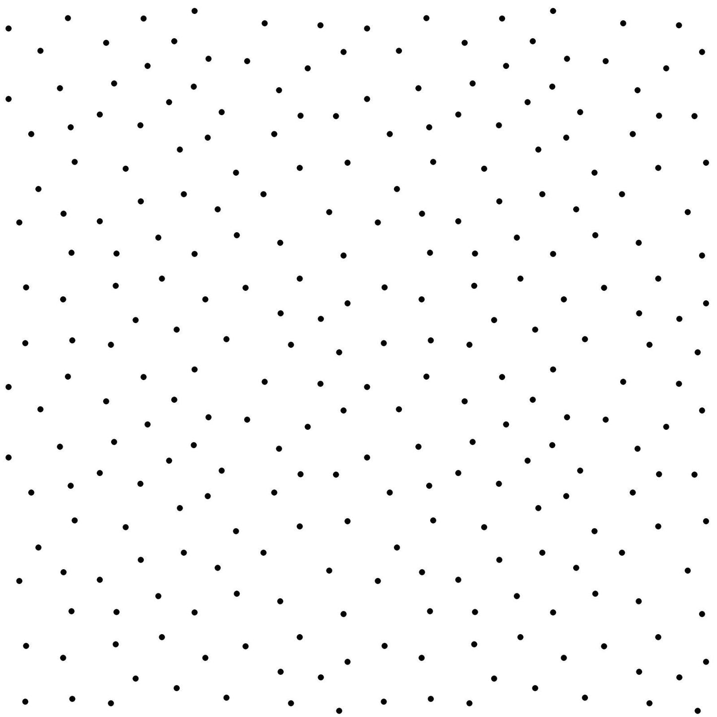 Tiny Dots is part of the Kimberbell Basics line designed by Kim Christopherson for Maywood Studio. This fabric features tiny black dots on a white background in a random pattern. It is perfect as a background for adding a little bit of color without detracting from any object appliqued, embroidered, or pieced along with it.