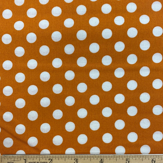 Orange Large White Dots - Kimberbell Basics (MAS8216-O) - End of Bolt